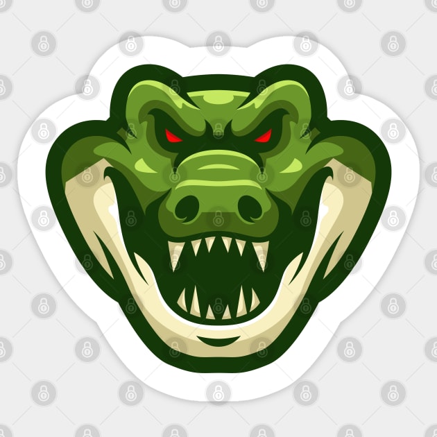 Crocodile Sticker by mightyfire